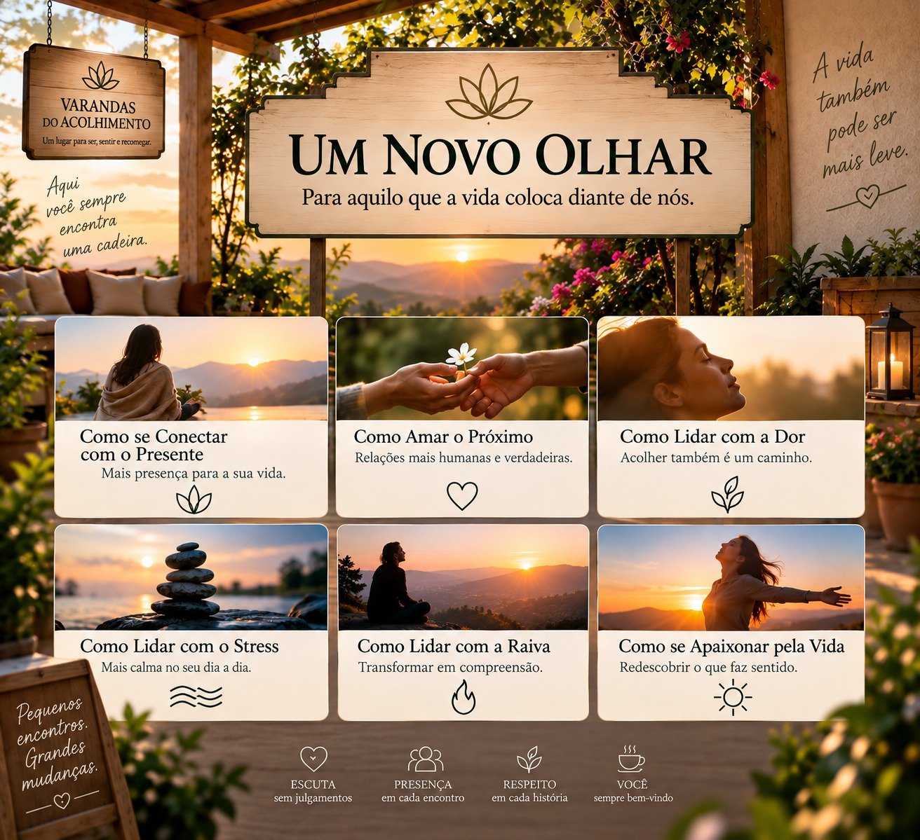 Um Novo Olhar — encontros das Varandas do Acolhimento